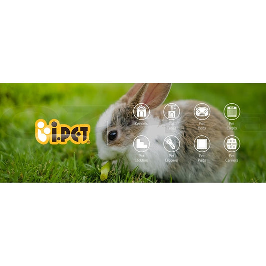 I.Pet Rabbit Hutch Chicken Coop Large Outdoor Wooden Run Pet Cage House Coops