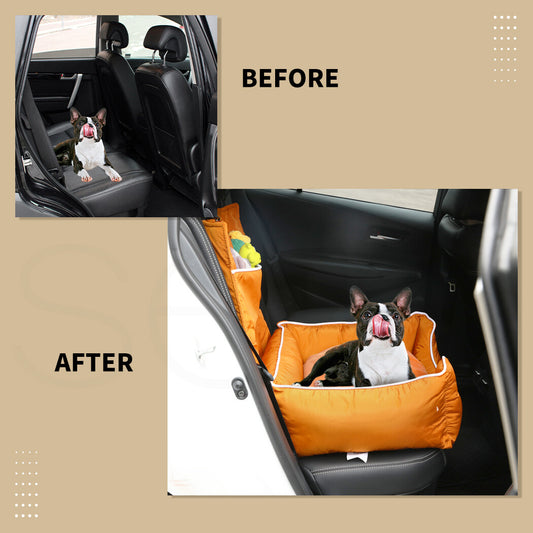 Pawz Pet Car Seat Travel Safety Carrier Bed Waterproof Removable Washable Large