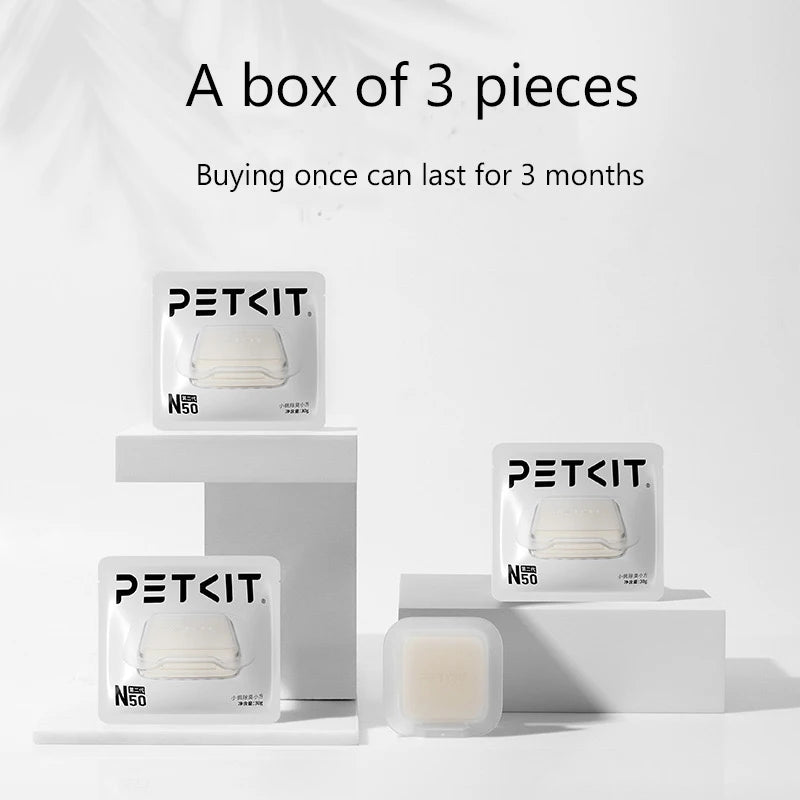 New PETKIT PURA MAX Cat Toilet Deodorant Square N50 for Cat Litter Box Automatic Shoveling Cat Supplies Deodorant Accessories
