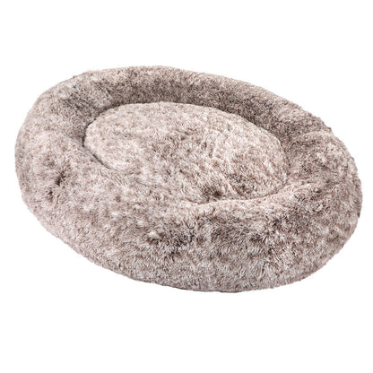 Thenapbed 1.8M Human Size Pet Bed Fluffy Calming Washing Napping Mattress Brown