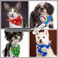 New 50Pcs Dog Bandana Christmas Pet Accessories Winter Pet Dog Cat Bandanas Scarf Cotton Pet Supplies Dog Grooming Accessories