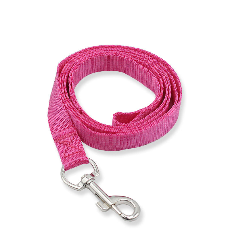7 Colors 1.5Cm Nylon Pet Dog Leash Harness Dog Collar Walking Training Leash Cats Dog Harness Collar Leash Strap Belt