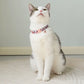 2PCS Cat Collar Adjustable Safety Pet Collar Flower Printed with Bell Ring Necklace for Cat Puppy Small Dog Pet Accessories