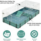 Guinea Habitat plus Cage, Includes Divider Panel and Hinged Top, Washable PVC Canvas Bottom, Expandable Small Animal Cage for Guinea Pigs, 171GHP