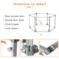 Pawz Pet Playpen Transparent Acrylic Clear Folding Dog Fence Kennel 6 Panel