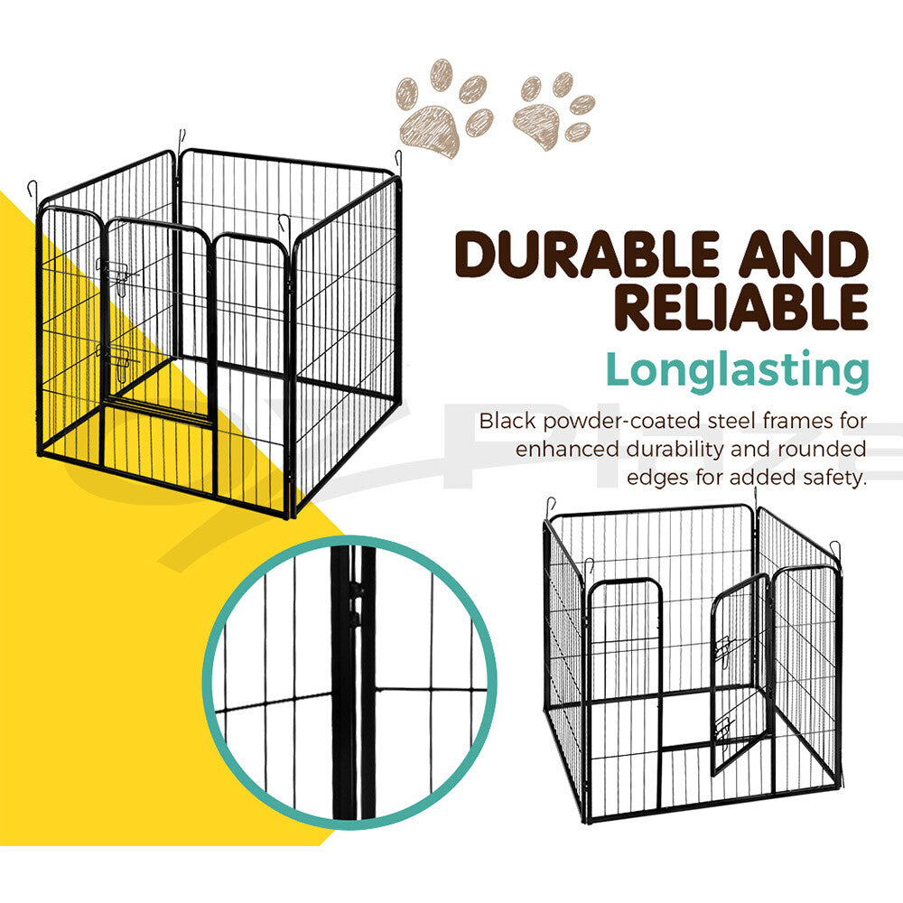I.Pet Pet Dog Playpen Enclosure 8 Panel Cage 32" Puppy Exercise Fence Playpen XL