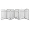 Pawz 6 Panels Pet Dog Playpen Puppy Exercise Cage Enclosure Fence Indoor White