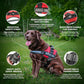 Service Dog Vest with Hook and Loop Straps and Handle - Harness Is Available in 8 Sizes from XXXS to XXL - Service Dog Harness Features Reflective Patch and Comfortable Mesh Design Bright Red