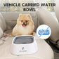Travel Bowl, No Spill, No Drip Slow Water Feeder/Dispenser for Dogs, Cats, 35Oz/1L (Grey)