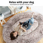 Thenapbed 1.8M Human Size Pet Bed Fluffy Calming Washing Napping Mattress Brown