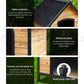 I.Pet Dog Kennel Extra Large Wooden House Outdoor Pet Puppy Kennels Weatherproof