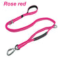 Adjustable Pet Dog Nylon Reflective Multi-Functional Retractable Dog Leash with Car Safety Buckle Pet Traction Rope Tactical
