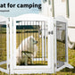 Pawz 6 Panels Pet Dog Playpen Puppy Exercise Cage Enclosure Fence Indoor White