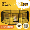 I.Pet Pet Dog Playpen Enclosure 8 Panel Cage 32" Puppy Exercise Fence Playpen XL