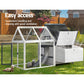 I.Pet Chicken Coop Rabbit Hutch Large House Run Cage XL Pet Hutch Bunny Wooden