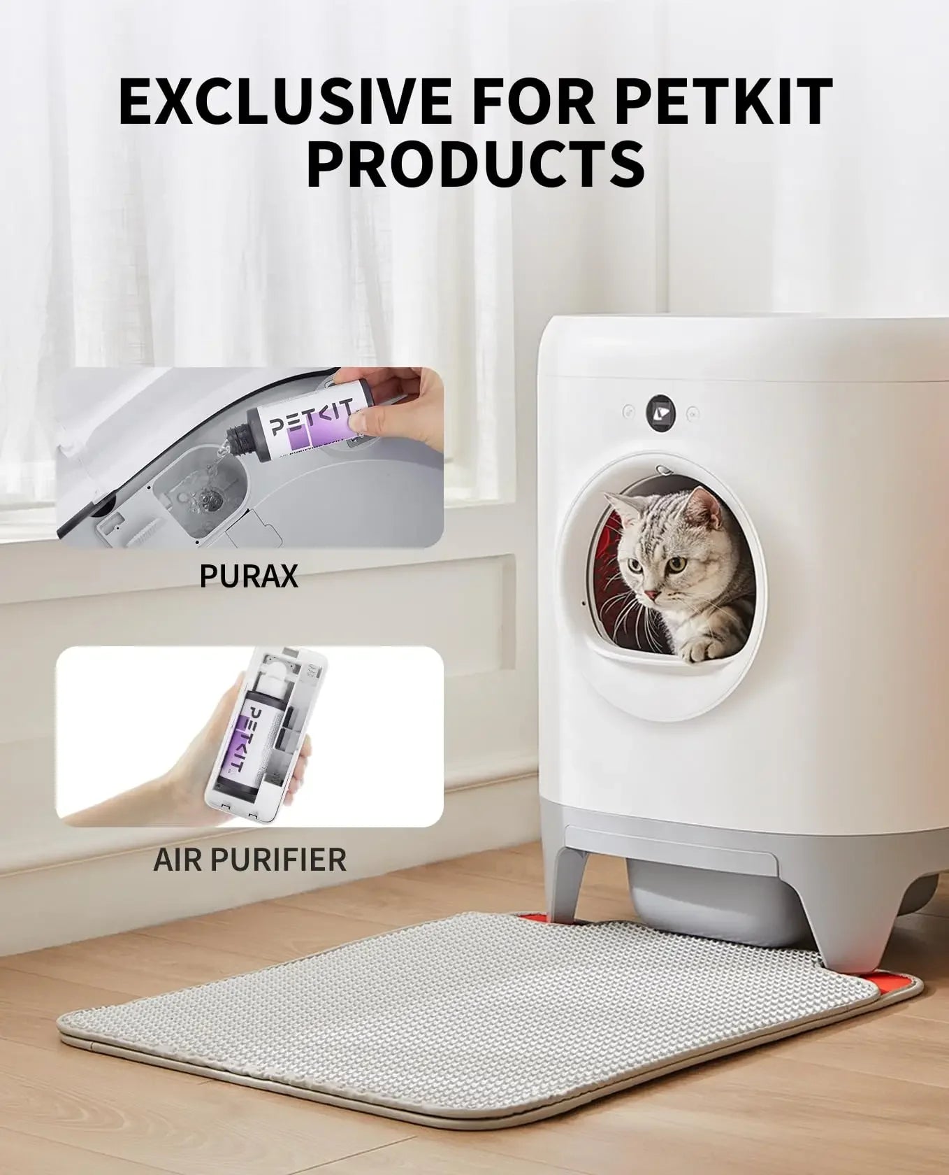 PETKIT Air Purifying Refills for Purax Puramax Self-Cleaning Cat Litter Box Self Cleaning Deodorant Easy to Carry Use for Cat