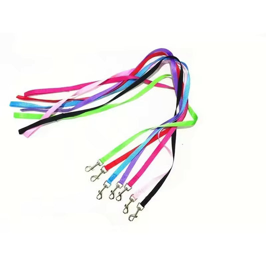 7 Colors 1.5Cm Nylon Pet Dog Leash Harness Dog Collar Walking Training Leash Cats Dog Harness Collar Leash Strap Belt