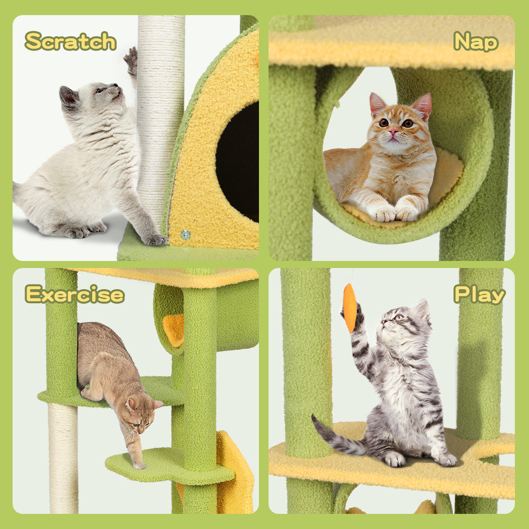 Pawz Cat Tree Kitten Furniture Condo Scratching Post Scratcher Multi-Level