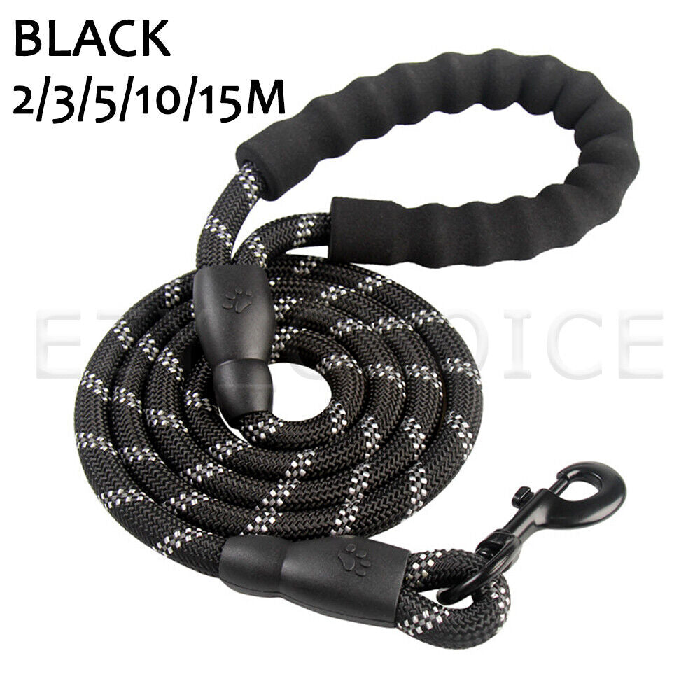 Pet Strong Rope Long Nylon Training Dog Puppy Leash Heavy Duty Lead Soft Handle
