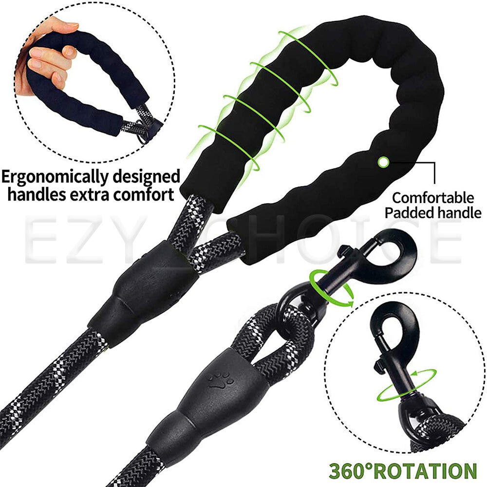 Pet Strong Rope Long Nylon Training Dog Puppy Leash Heavy Duty Lead Soft Handle