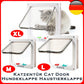 Dog Cat Kitten Flap Puppy Kitten Safety In&Out Pet Door with 4 Way Security Lock Door Pet Doors Sliding Door Safety Pet Door