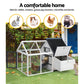 I.Pet Chicken Coop Rabbit Hutch Large House Run Cage XL Pet Hutch Bunny Wooden