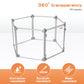 Pawz Pet Playpen Transparent Acrylic Clear Folding Dog Fence Kennel 6 Panel