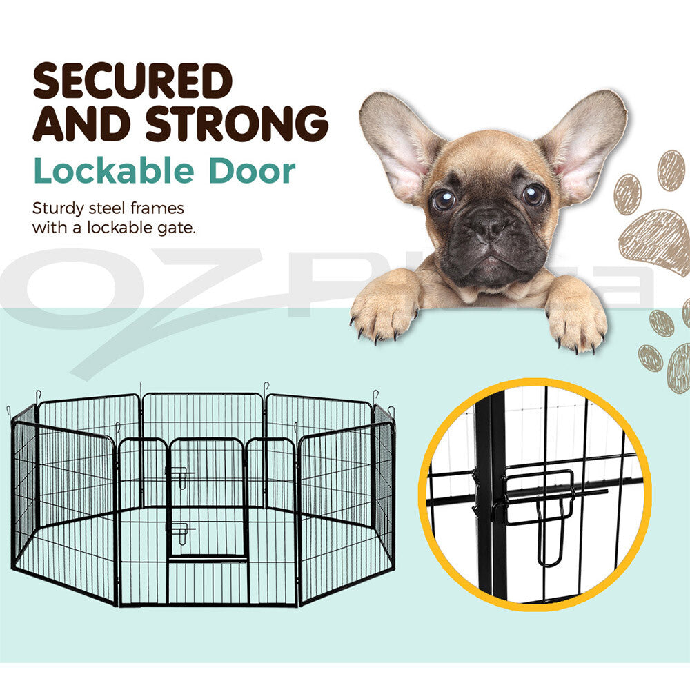 I.Pet Pet Dog Playpen Enclosure 8 Panel Cage 32" Puppy Exercise Fence Playpen XL