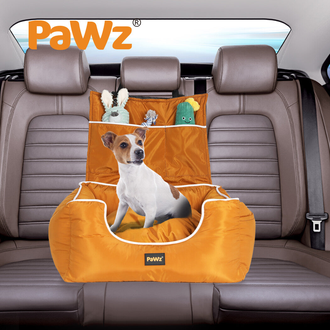 Pawz Pet Car Seat Travel Safety Carrier Bed Waterproof Removable Washable Large