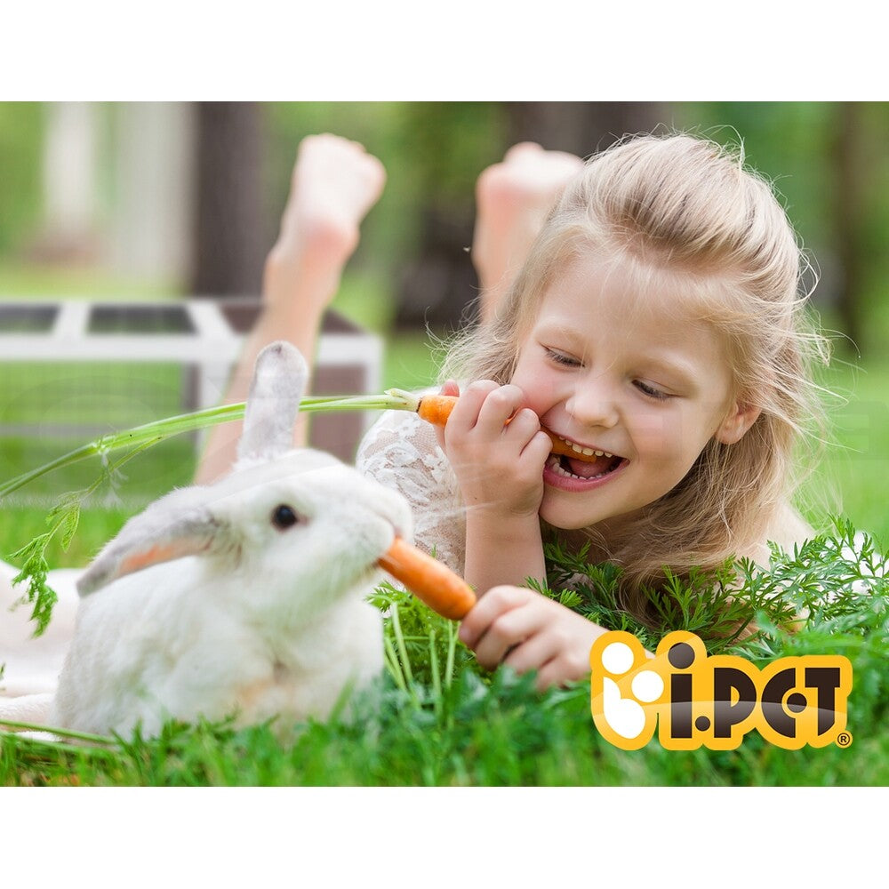 I.Pet Rabbit Hutch Chicken Coop Large Outdoor Wooden Run Pet Cage House Coops