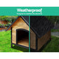 I.Pet Dog Kennel Extra Large Wooden House Outdoor Pet Puppy Kennels Weatherproof
