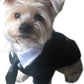 Pet - Oscar Formal Tuxedo with Black Tie and Red Bow Tie - Color: Black, Size: Small