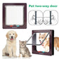 Dog Cat Kitten Flap Puppy Kitten Safety In&Out Pet Door with 4 Way Security Lock Door Pet Doors Sliding Door Safety Pet Door